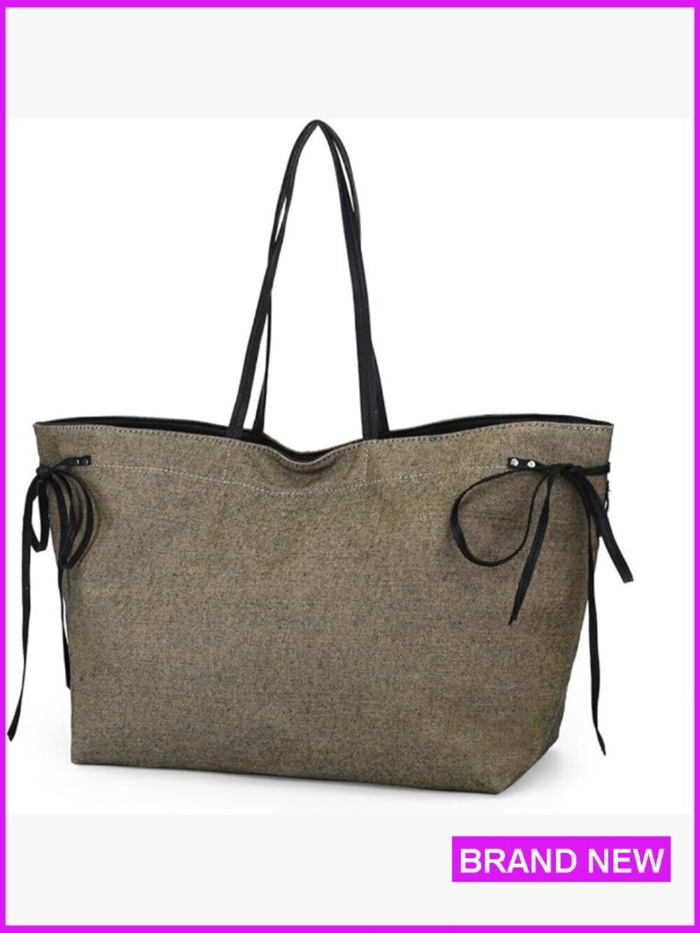 Extra Large Canvas Tote Bag Oversized Laptop Work School Handbag Hobo Shoulder